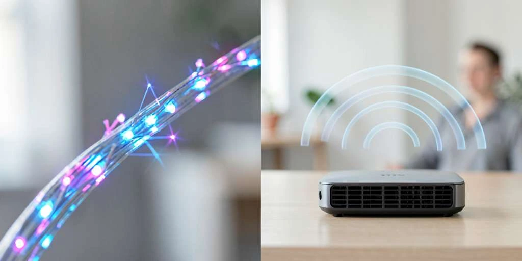 fibra óptica o Wi-Fi